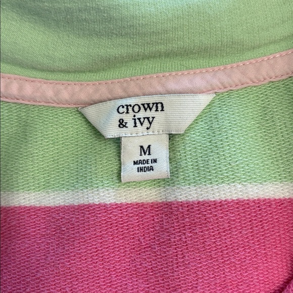 Crown and Ivy Womens Harper Long Sleeve Mock Neck Top Multicolor Size Medium - Picture 4 of 6